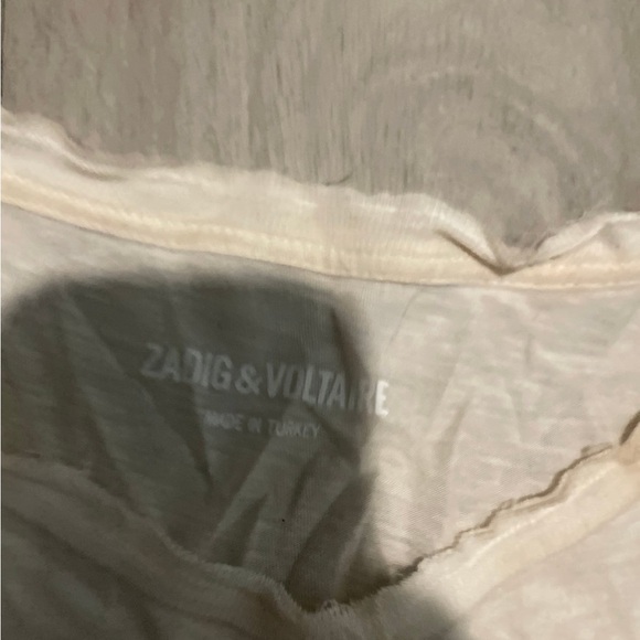 Zadig & Voltaire Cream Graphic Tee - Picture 3 of 4